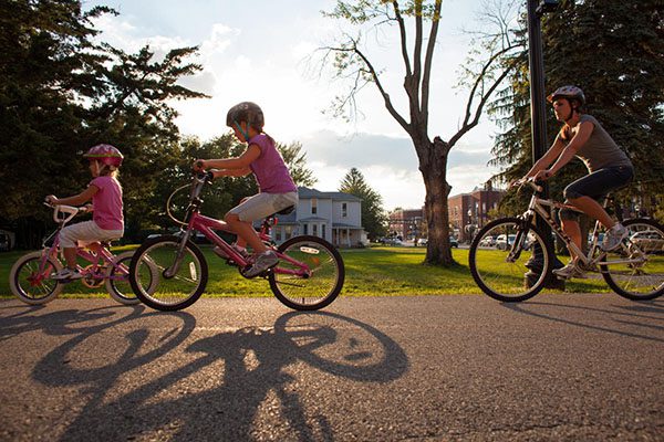 Bicycle routes loops