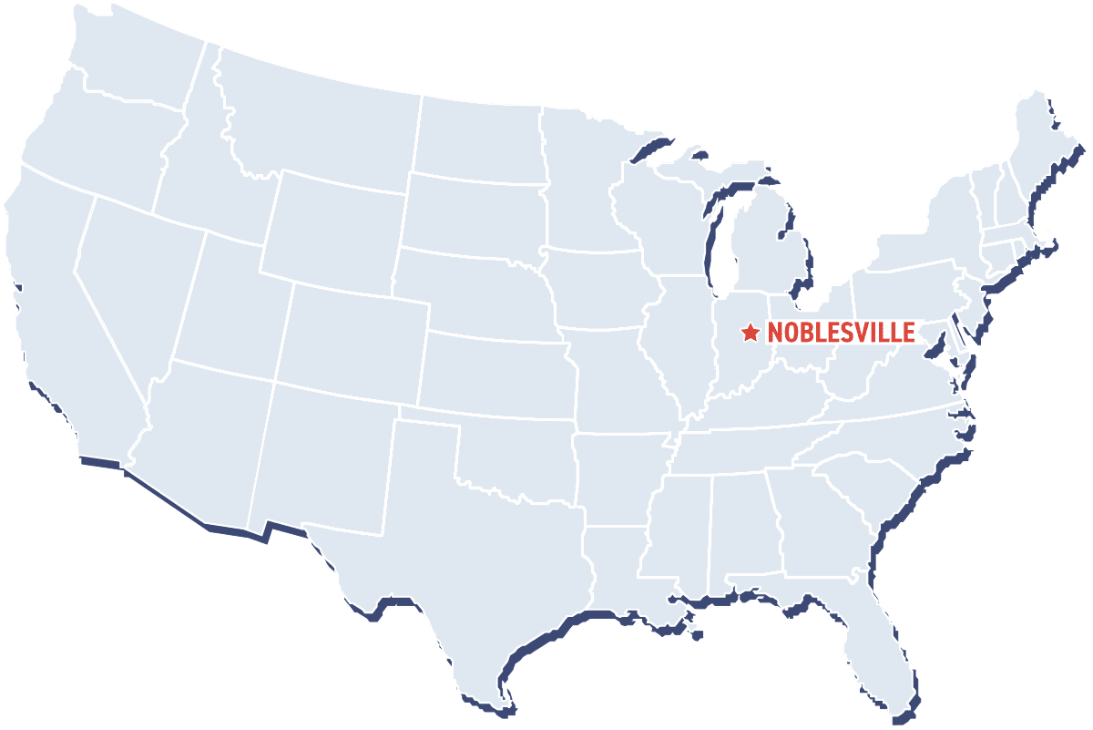 Noblesville indiana us location