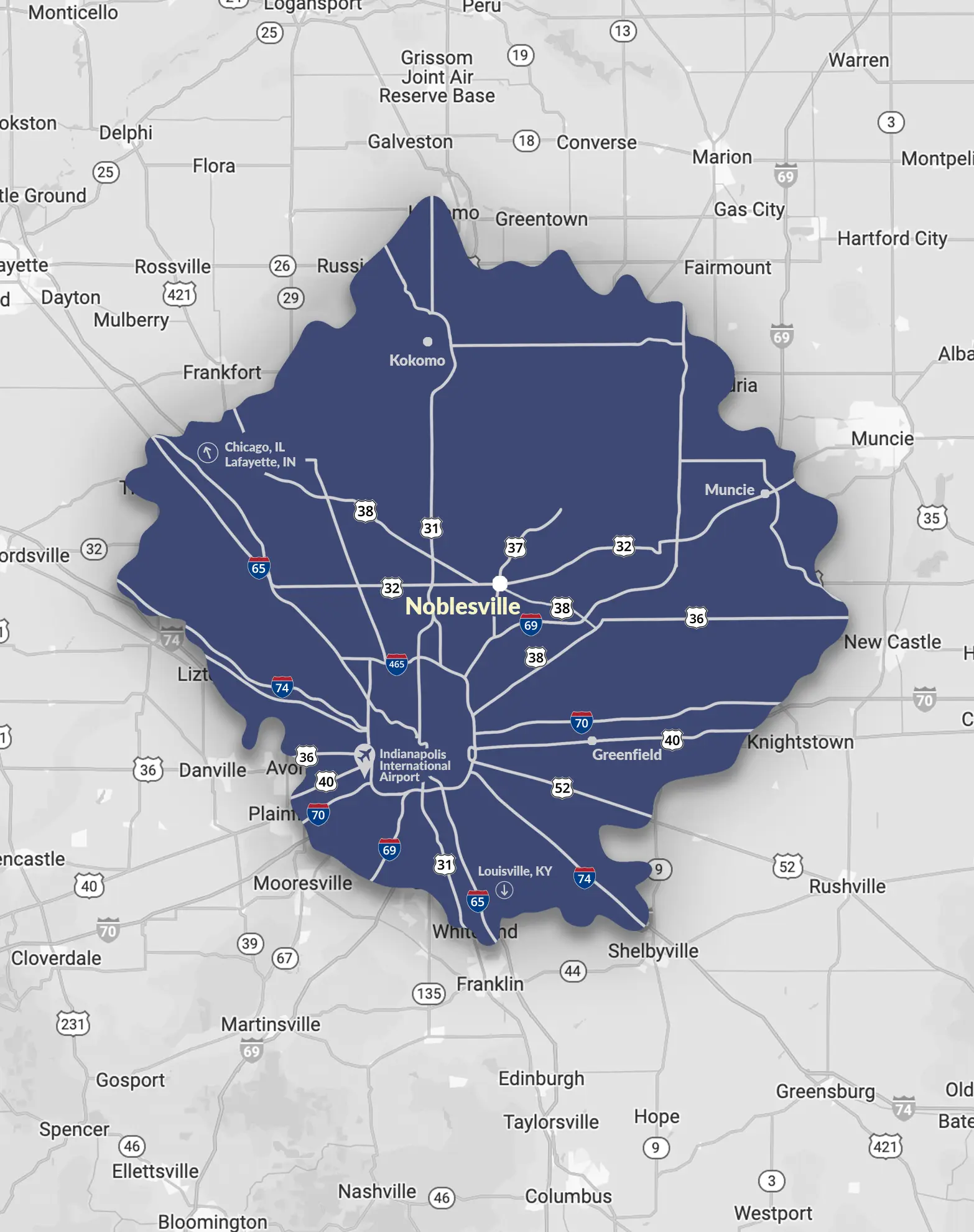 60 Mile Radius 60 mile radius