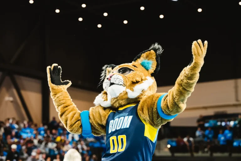 Noblesville boom mascot bobby the bobcat named 2025 holiday in lights parade grand marshal