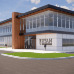 Ryan Fireprotection Chooses Noblesville Again With $25 Million Hq2 Investment 1 Rendering of a building for ryan fireprotection's upcoming headquarters in noblesville